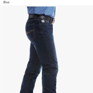 Cinch Men's Dark Blue Straight Jeans - Jesse 36 x 36 cowboy inspired